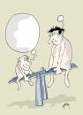 Cartoon: balans (small) by Dragan tagged balans