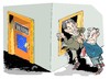 Cartoon: Brown insiste en Blair (small) by Dragan tagged gordon,brown,tony,blair,union,europea,politics