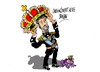 Cartoon: Don Felipe-Rey (small) by Dragan tagged felipe,de,borbon,grecia,principe,asturias,rey,espana,politics,cartoon