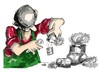 Cartoon: la lata de conserva (small) by Dragan tagged lata,de,conserva,nicolas,appert,napoleon,peter,durand,fast,food,cartoon