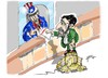 Cartoon: Mahmud Ahmadineyad (small) by Dragan tagged mahmud ahmadineyad eeuu iran onu tratado de no proliferacion nueva york armamento nuclear politics cartoon