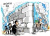 Cartoon: Muro de las Lamentaciones (small) by Dragan tagged israel,gaza,operacion,pilar,defensivo,muro,de,las,lamentaciones,misil,palestina,politics,cartoon