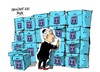 Cartoon: Netanyahu-muro de lamentacion (small) by Dragan tagged benjamin,netanyahu,muro,de,lamentacion,israel,elecciones,politics,cartoon