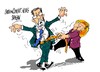 Cartoon: Rajoy- Merkel-tendencia (small) by Dragan tagged mariano,rajoy,angela,merkel,berlin,alemania,espana,reformas,politics,cartoon