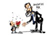 Cartoon: Rubalcaba-Rajoy-la cita (small) by Dragan tagged alfredo,perez,rubalcaba,mariano,rajoy,moncloa,consejo,europeo,psoe,partido,socialista,obrero,espanol,popular,politics,cartoon