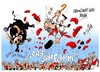 Cartoon: Sanfermines de 2013 (small) by Dragan tagged sanfermines,de,2013,pamplona,encierros,spain,cartoon