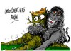 Cartoon: selfies de un macaco-tronco (small) by Dragan tagged selfies,macaco,tronco,copyright,david,slater,cartoon