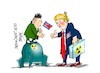 Cartoon: Trump-Kim Jong-un-igual a igual (small) by Dragan tagged donald trump kim jong un corea del norte eeuu