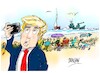 Cartoon: TRUMP-Selfie (small) by Dragan tagged donald,trump,gaza