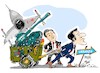 Cartoon: Wang Yi-Emmanuel Macron esfuerzo (small) by Dragan tagged wang,yi,emmanuel,macron