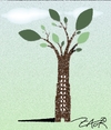 Cartoon: city plant (small) by johnxag tagged johnxag,earth,problem,environment,city,tree