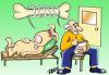 Cartoon: doggy thoughts (small) by johnxag tagged dog,doctor,bone,psycho,thoughts