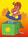 Cartoon: surpise....... (small) by johnxag tagged elections,surprise,bad,evil