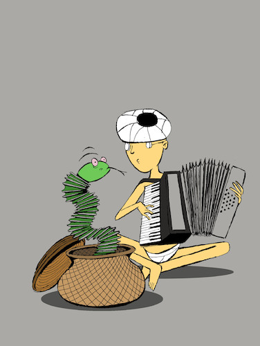 Cartoon: Accordion... (medium) by berk-olgun tagged accordion