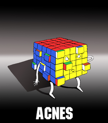 Cartoon: Acnes... (medium) by berk-olgun tagged acnes