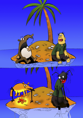 Cartoon: Anteater... (medium) by berk-olgun tagged anteater