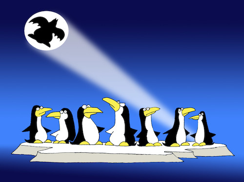Cartoon: Batguin... (medium) by berk-olgun tagged batguin