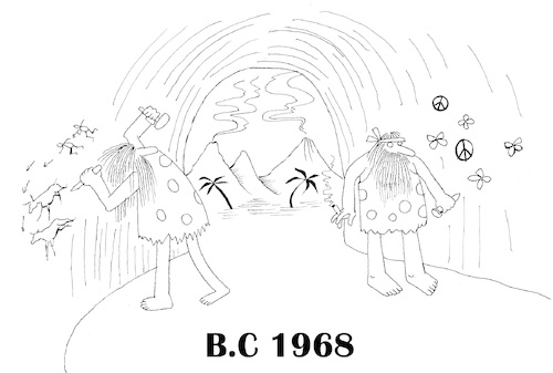 Cartoon: B.C 1968 ... (medium) by berk-olgun tagged 1968