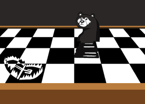 Cartoon: Bear Trap... (medium) by berk-olgun tagged bear,trap