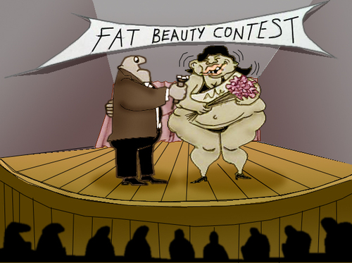 Cartoon: Beauty Contest.. (medium) by berk-olgun tagged beauty,contest