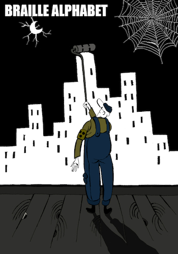 Cartoon: Braille Alphabet ... (medium) by berk-olgun tagged braille,alphabet
