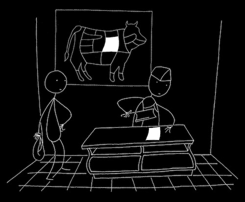 Cartoon: Butcher... (medium) by berk-olgun tagged butcher
