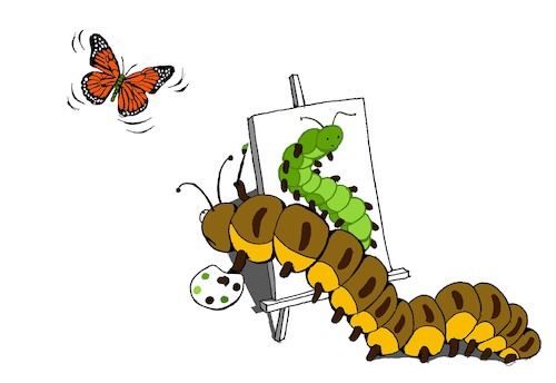 Cartoon: Butterfly... (medium) by berk-olgun tagged butterfly