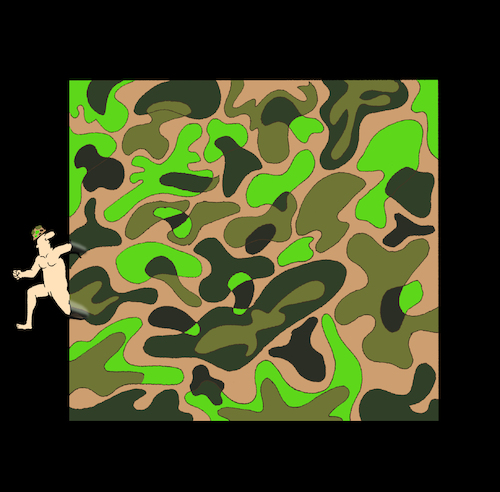 Cartoon: Camouflage... (medium) by berk-olgun tagged camouflage