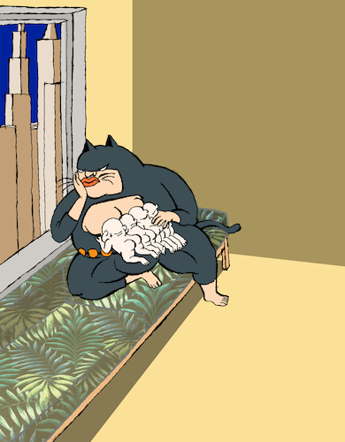 Cartoon: Catwoman... (medium) by berk-olgun tagged catwoman