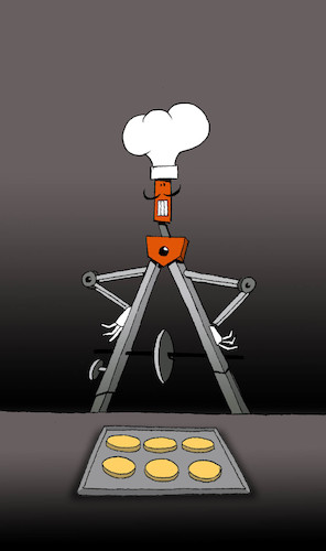 Cartoon: Chef Compasses... (medium) by berk-olgun tagged chef,compasses