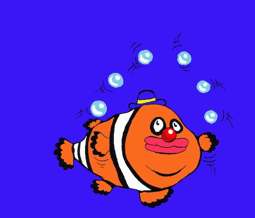 Cartoon: Clownfish... (medium) by berk-olgun tagged clownfish