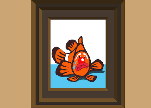 Cartoon: Clownfish... (medium) by berk-olgun tagged clownfish