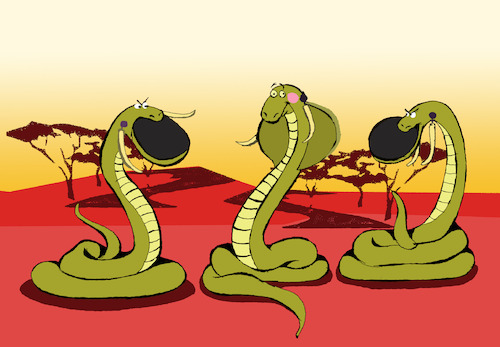 Cartoon: Cobra... (medium) by berk-olgun tagged cobra