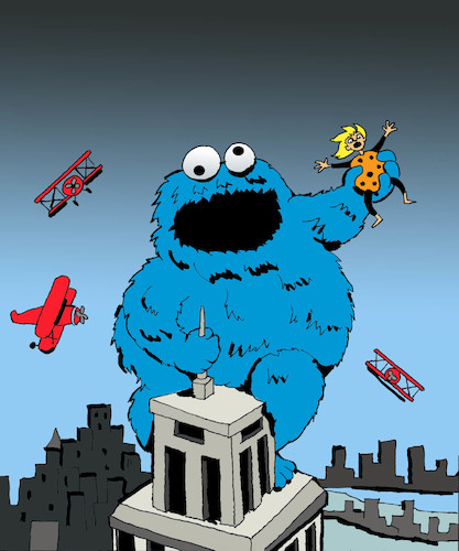 Cartoon: Cookie Kong... (medium) by berk-olgun tagged cookie,kong