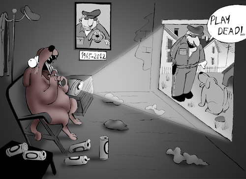 Cartoon: Cop Dog... (medium) by berk-olgun tagged cop,dog