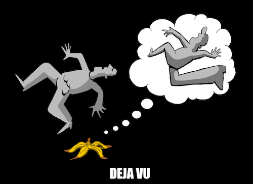 Cartoon: Deja Vu... (medium) by berk-olgun tagged deja,vu