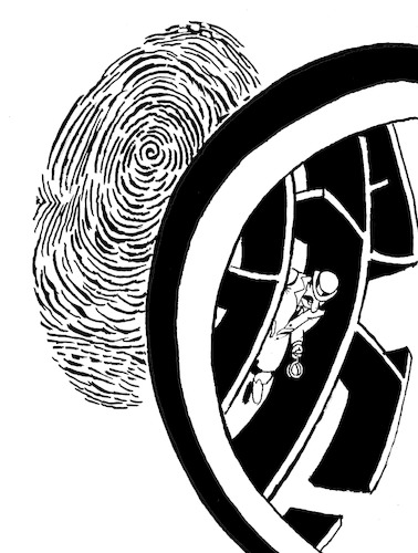 Cartoon: Detective Labyrinth... (medium) by berk-olgun tagged detective,labyrinth
