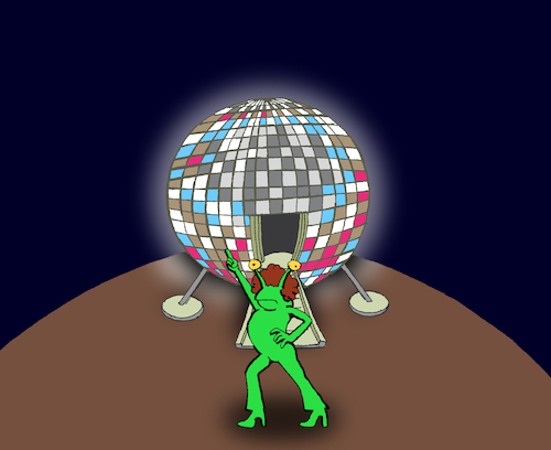 Cartoon: Disco Ball... (medium) by berk-olgun tagged disco,ball