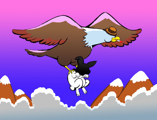 Cartoon: Eagle Mafia... (medium) by berk-olgun tagged eagle,mafia