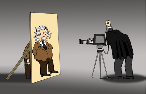 Cartoon: Einstein... (medium) by berk-olgun tagged einstein