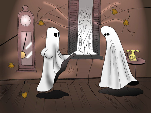 Cartoon: Ghost... (medium) by berk-olgun tagged ghost