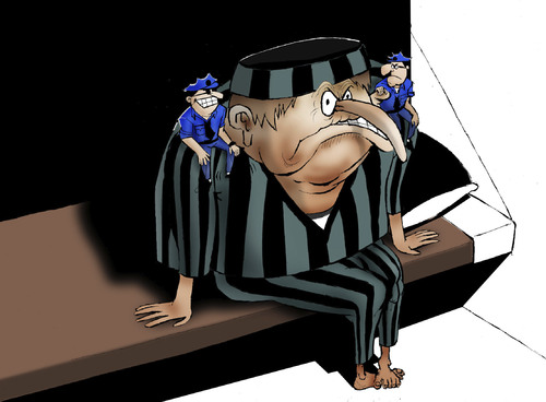 Cartoon: Good Cop-Bad Cop... (medium) by berk-olgun tagged good,cop,bad