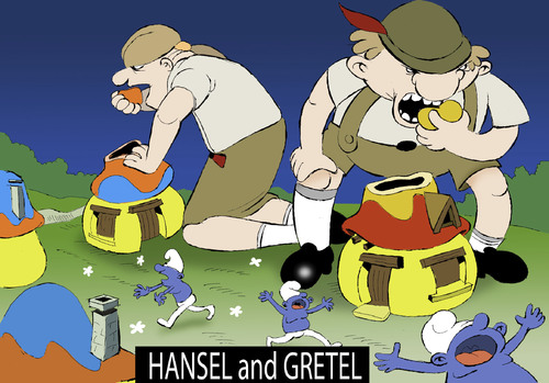 Cartoon: Hansel and Gretel... (medium) by berk-olgun tagged hansel,and,gretel