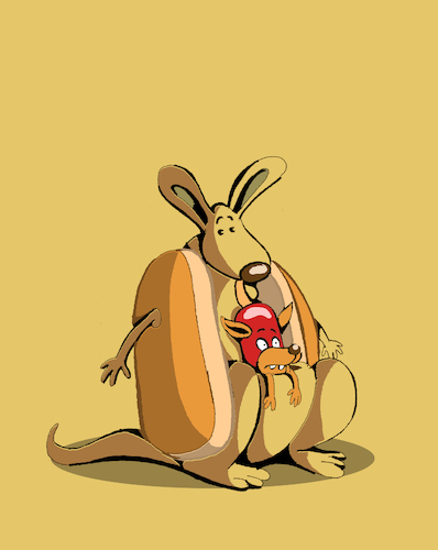 Cartoon: Hot Dog Costumes... (medium) by berk-olgun tagged hot,dog,costumes