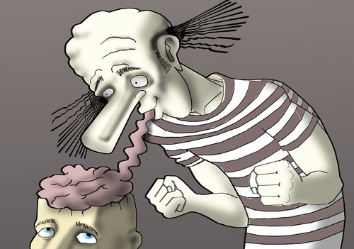 Cartoon: Italian Zombie. (medium) by berk-olgun tagged italian,zombie
