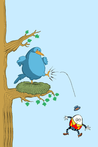 Cartoon: Learning to Fly... (medium) by berk-olgun tagged humpty,dumpty