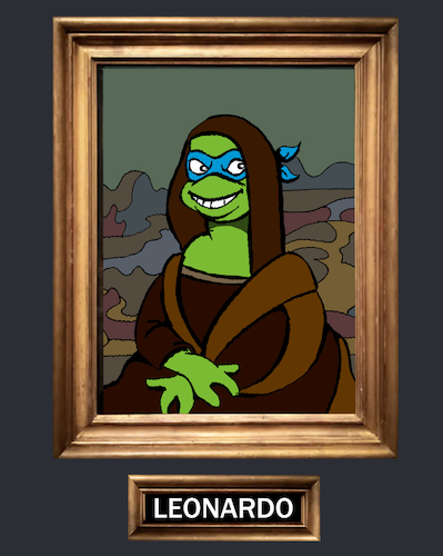 Cartoon: Leonardo.... (medium) by berk-olgun tagged leonardo