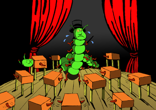 Cartoon: Magician Centipede... (medium) by berk-olgun tagged magician,centipede