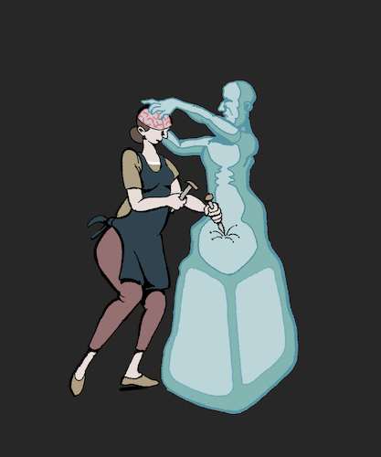 Cartoon: Making a Sculpture... (medium) by berk-olgun tagged making,sculpture
