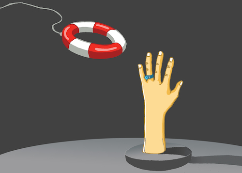 Cartoon: Marriage Ring... (medium) by berk-olgun tagged marriage,ring